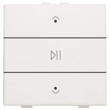 Niko 101-52073 Enkelvoudige audiobediening met leds voor Niko Home Control White