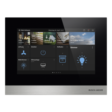 Busch-Jaeger H8236-4B-03 IP Touch 7" LAN / Wifi Paneel Zwart