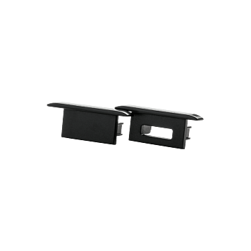 SG 391446 StripLine Zwart Eindstuk inbouw kit Polycarbonaat (PC)