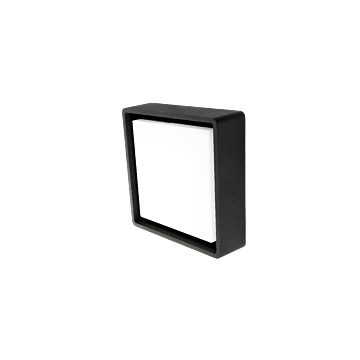 SG 605252 Frame Square Zwart 7W LED 630lm 3000K Wit Schemerschakelaar Ra 80