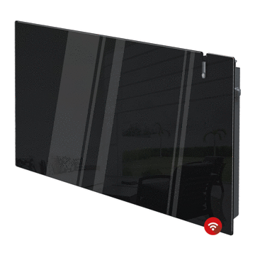 DRL 212204 E-COMFORT Erea WIFI Elektrische Radiator 1500W Zwart Glas