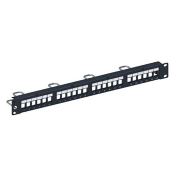 Commscope Netconnect (Amp) 760237040 Patchpaneel RJ45 CAT6 24ports Zwart (behuizing leeg)