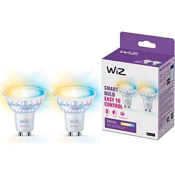 Wiz 929003772242 Spot 4,7W GU10 Warm tot Koelwit Licht (2-pack)