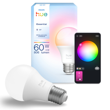 Philips Hue Essential A60 - slimme lamp - 806 lm - 8W