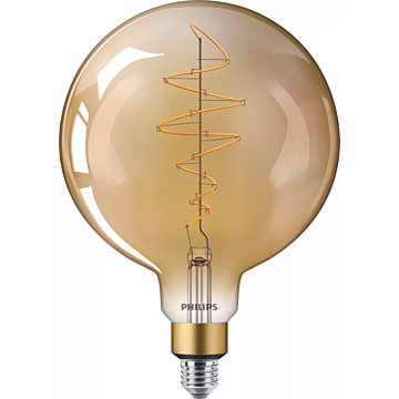 Philips 929002983601 Vintage LED Filament Giants G200 7-40W E27 Gold Flame