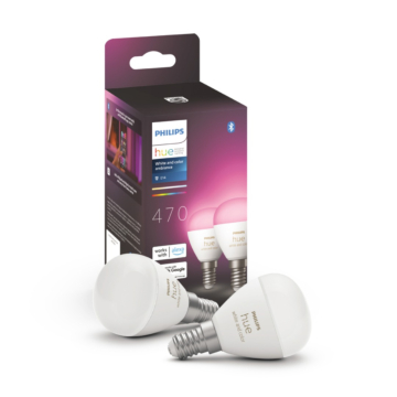  Philips 929003573602 Hue White and Color ambiance E14 kogellamp (duopack)