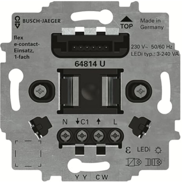 Busch-Jaeger 64814 U E-contactsokkel Flex 1-voudig