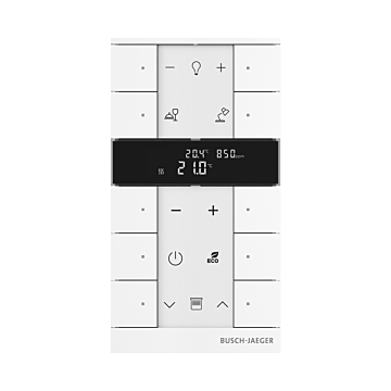 Busch Jaeger SBC-F-10.0.11-84 Free@home Tenton Thermostaat 10-voudig CO2 Studiowit