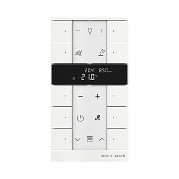 Busch Jaeger SBC-F-10.0.11-884 Free@home Tenton Thermostaat 10-voudig CO2 Studiowit mat
