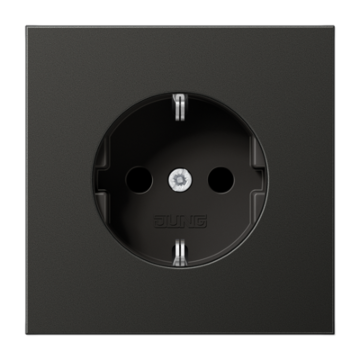 Jung AL 1520 N AN Wandcontactdoos met beschermingscontact Antraciet (gelakt aluminium)