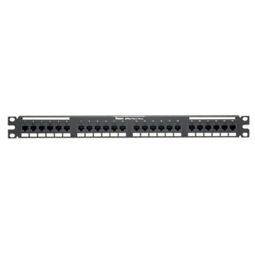 Panduit DP24688TGY DataPatch 24-port Category 6 Punchdown Flat Patch panel in black (1RU)