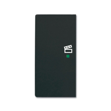Busch-Jaeger 6233-21-885 Bedieningswip 2-voudig links, met symbool "Scène" Zwart mat