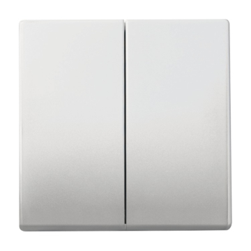Busch Jaeger 6736 FoH-866 Bedieningswip 2-voudig voor serie Platform 63 Pure stainless steel