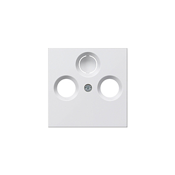 Gira 086927 Systeem 55 Afdekking voor coax-antenne contactdoos Zuiver wit mat