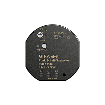 Gira 542300 eNet Draadloze schakel-/tastactor enkelvoudig Mini