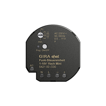 Gira 542100 eNet Draadloze besturingseenheid 1 - 10 V enkelvoudig Mini