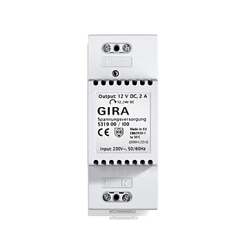 Gira 531900 Voedingseenheid 12 V DC / 2 A DIN-rail