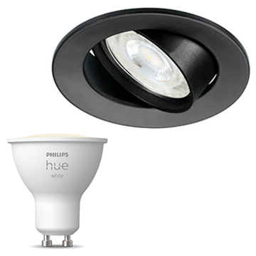 Inbouwspot Lumiance Inclusief Hue White (GU10) Zwart