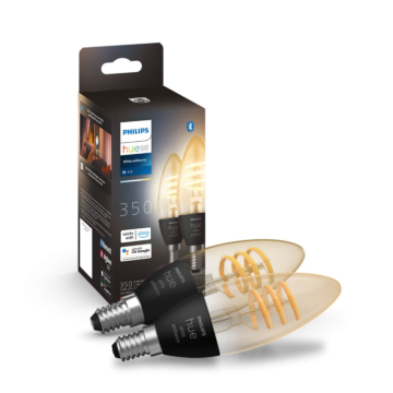 Philips 929003145202 Hue White Ambiance Filament Candle 4,6W E14 (duopack)