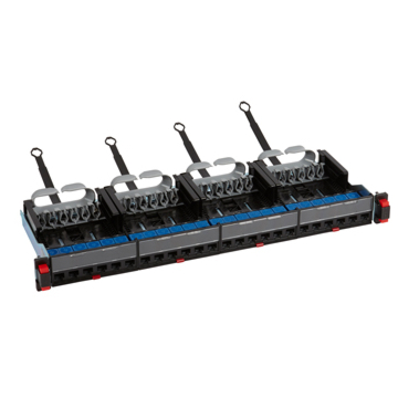 Legrand 033760 LCS3 Patchpaneel 24poorts 1HE compleet inclusief 24 stuks Cat.6 UTP connectoren