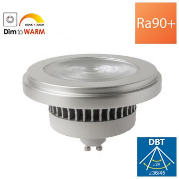 Megaman MM09935 Reflector AR111 10-50W GU10 Dim to warm 24°/45° Ra97