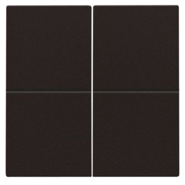 Niko 124-00060 tweevoudige toets voor het Hue systeem Dark Brown