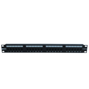 Radiall R280MOD985 Patchpaneel UTP CAT6 24ports 1HE Zwart