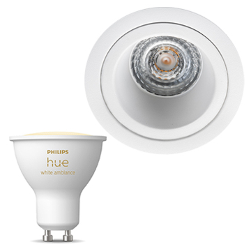 Inbouwspot SG Soft inclusief Hue White Ambiance (GU10) Mat wit