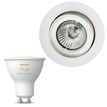 Inbouwspot SG Jupiter inclusief Hue White Ambiance (GU10) Mat wit
