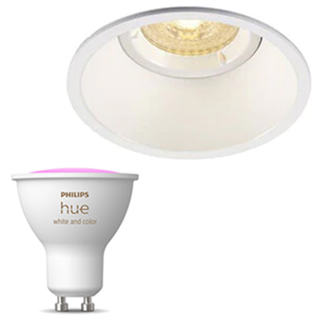 Inbouwspot SLV Horn-O inclusief Hue White and Color Ambiance (GU10) Wit