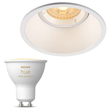 Inbouwspot SLV Horn-O inclusief Hue White Ambiance (GU10) Wit