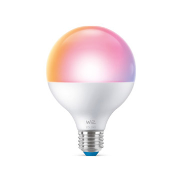 Wiz 929003604701 Gekleurd en met Wit Licht E27 G95 11W