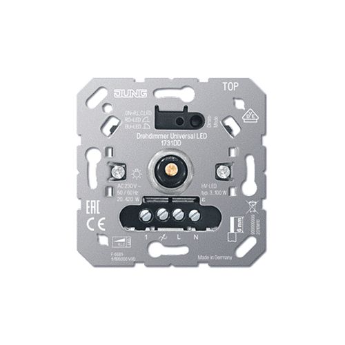 Assert schuif Oorlogsschip Jung 1731 DD Draaidimmer Universeel LED - DeDomoticaStore