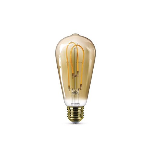 Bestudeer Gewaad item Philips Vintage LED Spiral ST64 5-25W E27 Gold Flame - DeDomoticaStore