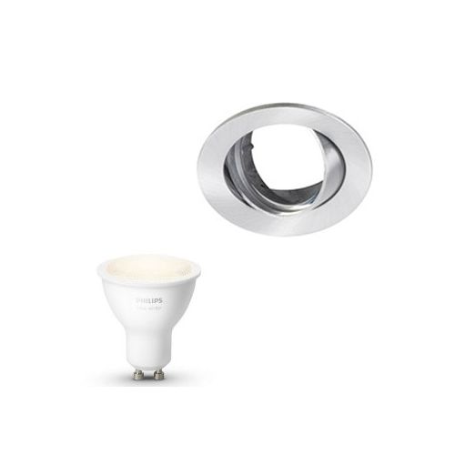 Inbouwspot Lumiance Inclusief Hue White (GU10) aluminium - DeDomoticaStore