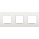 Niko 120-76700 Drievoudige afdekplaat met 71 mm centerafstand Intense white