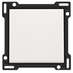 Niko 101-61105 Afwerkingsset voor enkelvoudige schakelaar of drukknop, White