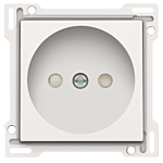 Niko 101-66501 afwerkingsset voor stopcontact zonder aarding met kinderveiligheid, White