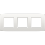 Niko 101-76700 Drievoudige afdekplaat met 71 mm centerafstand Original white