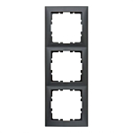 Berker 10139949 S.1 Afdekraam 3-voudig, antraciet mat