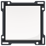 Niko 111-61105 Afwerkingsset voor enkelvoudige schakelaar of drukknop, Bright white