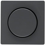 Berker 11376086 Q.1/Q.3/Q.7 Centraaldeel met knop voor draai- dimmer/potmeter antraciet soft finish