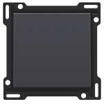 Niko 122-61105 Afwerkingsset voor enkelvoudige schakelaar of drukknop, Anthracite