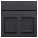 Niko 122-65200 Centraalplaat data 2x RJ Anthracite