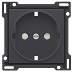 Niko 122-66901 Afwerkingsset voor stopcontact met randaarde en beschermingsafsluiters Anthracite 