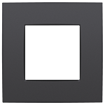 Niko 133-76100 Enkelvoudige afdekplaat Intense anthracite