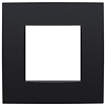 Niko 136-76100 Enkelvoudige afdekplaat Niko Intense Matt black 