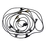 Bailey 141336 Party Bulb Prikkabel 10 m Zwart met 10 fittingen E27