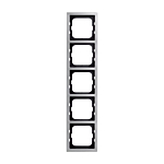 Busch Jaeger 1725-866K Afdekraam 5-voudig Pure stainless steel