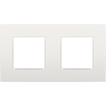 Niko 120-76800 Tweevoudige afdekplaat met 71 mm centerafstand Intense white
